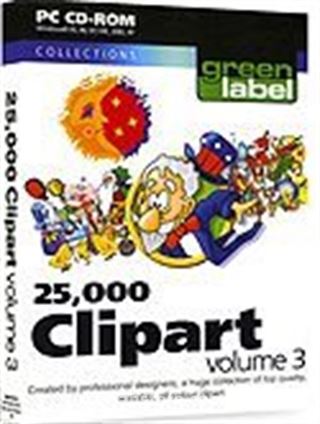 25,000 Clipart VOL 3 Green Label / 25.000 Clipart Şekil ve Resim III Kod:GS.02235