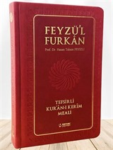 Feyzü'l Furkan Tefsirli Kur'an-ı Kerim Meali (Orta Boy - Ciltli) (Bordo)