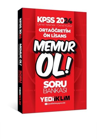 2024 KPSS Ortaöğretim-Önlisans Memur Ol Soru Bankası