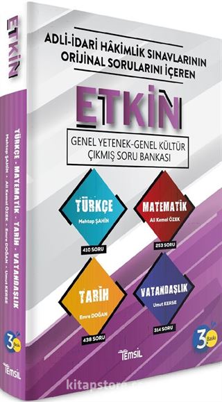 Etkin Genel Yetenek Genel Kültür Çıkmış Soru Bankası