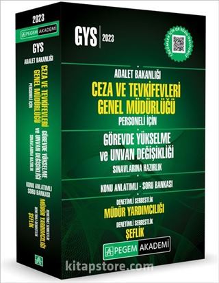 2023 Adalet Bakanlığı Ceza ve Tevkifevleri Genel Müdürlüğü Unvan Değişikliği Sınavlarına Hazırlık Müdür Yardımcılığı