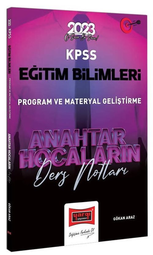 2023 KPSS Eğitim Bilimleri Anahtar Hocaların Program Geliştirme Ders Notları