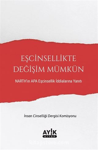 Eşcinsellikte Değişim Mümkün