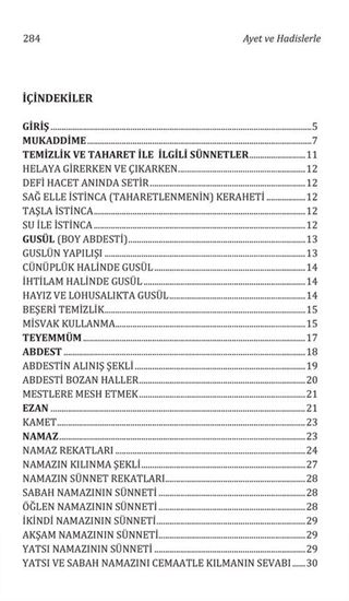 Ayet ve Hadislerle Peygamber Efendimizin (s.a.v.) Sünnetleri (Yenilenmiş Baskı)