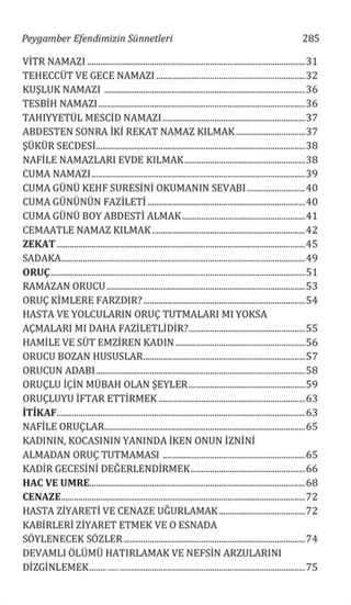 Ayet ve Hadislerle Peygamber Efendimizin (s.a.v.) Sünnetleri (Yenilenmiş Baskı)