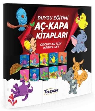 Duygu Eğitimi Kitapları - Aç Kapa Kitaplar Serisi (10 Kitap)