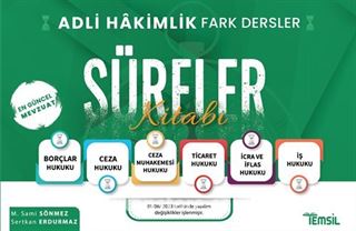 Adli Hakimlik Fark Dersler Süreler Kitabı