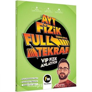 2023 VİP Fizik AYT Fizik Full Tekrar Video Ders Kitabı