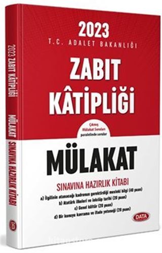 2023 Zabıt Katipliği Mülakat Sınavına Hazırlık Kitabı