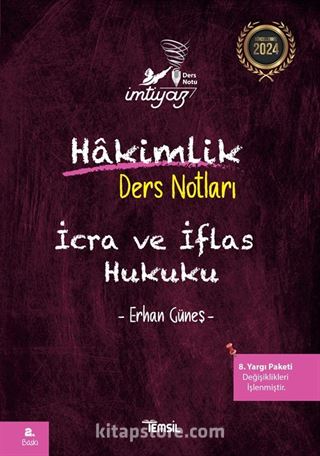 İmtiyaz İcra ve İflas Hukuku Hakimlik Ders Notları