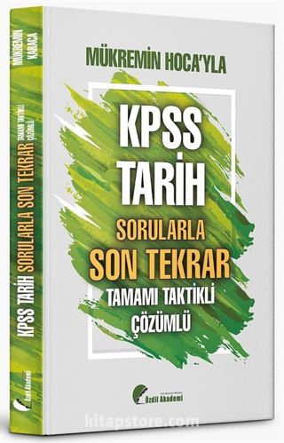 KPSS Tarih Sorularla Son Tekrar Soru Bankası Çözümlü