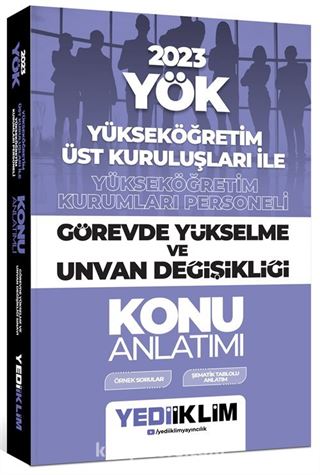 2023 YÖK Yükseköğretim Kurumları Personeli Görevde Yükselme ve Unvan Değişikliği Konu Anlatımı