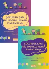 Çocukluk Çağı Dil Bozuklukları (Resimli Kitap / Etkinlik Kitabı) (2 Kitap)