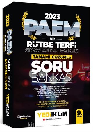 2023 PAEM ve Rütbe Terfi Sınavlarına Hazırlık Tamamı Çözümlü Soru Bankası