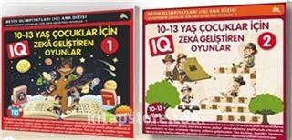 10-11-12-13 Yaş ve Üstü Çocuklar İçin IQ Zeka Geliştiren Akıl Oyunları (2 Kitap)