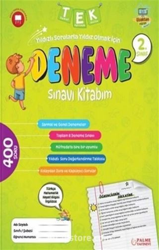 2.Sınıf Tek Deneme Sınavı Kitabım