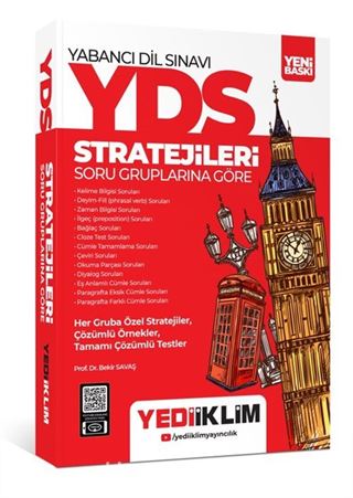 YDS - YÖKDİL Stratejileri Soru Gruplarına Göre Konu Anlatımlı Soru Bankası