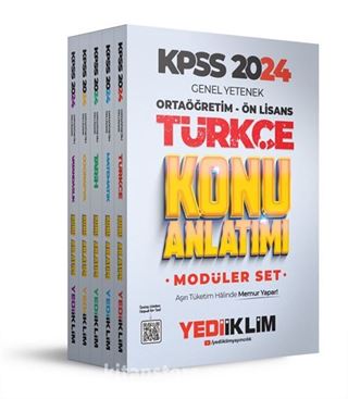 2024 KPSS Ortaöğretim-Önlisans Genel Yetenek Genel Kültür Konu Anlatımlı Modüler Set