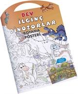 İlginç Dinozorlar Dev Boyama Posteri