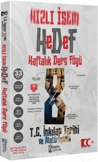 2024 Hızlı İsem Hedef 8. Sınıf İnkılap Tarihi Ve Atatürkçülük Haftalık Ders Föyü