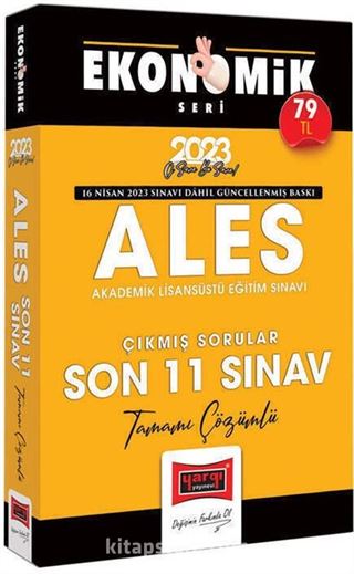 2023 ALES Ekonomik Seri Tamamı Çözümlü Son 11 Sınav Çıkmış Sorular