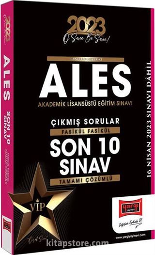 2023 ALES Fasikül Fasikül Tamamı Çözümlü Son 10 Sınav Çıkmış Sorular (16 Nisan 2023 Sınavı Dahil)