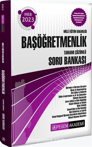 2023 Milli Eğitim Bakanlığı Başöğretmenlik Soru Bankası