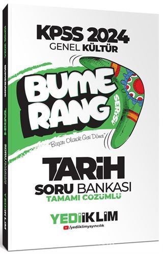 2024 KPSS Genel Kültür Bumerang Tarih Tamamı Çözümlü Soru Bankası