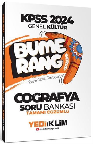 2024 KPSS Genel Kültür Bumerang Coğrafya Tamamı Çözümlü Soru Bankası