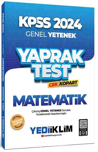 2024 KPSS Genel Yetenek Matematik Çek Kopart Yaprak Test