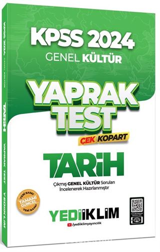 2024 KPSS Genel Kültür Tarih Çek Kopart Yaprak Test