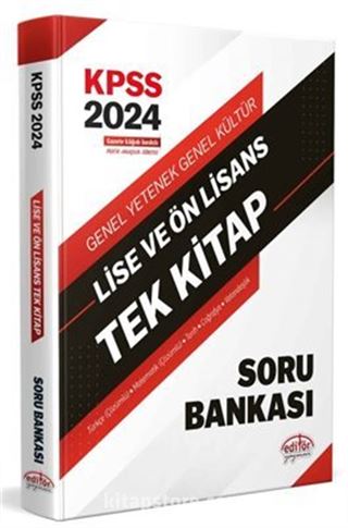 2024 KPSS Lise Ve Ön Lisans Tek Kitap Soru Bankası