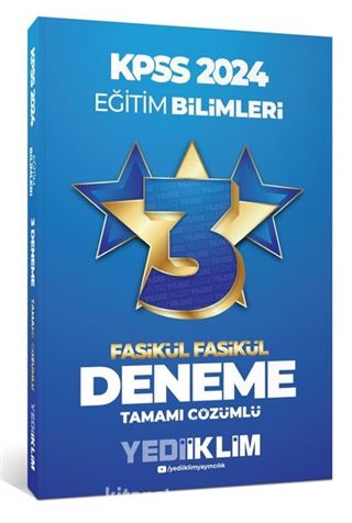 2024 KPSS Eğitim Bilimleri Tamamı Çözümlü 3 Yıldız Fasikül Deneme