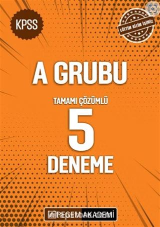 KPSS A Grubu Tamamı Çözümlü 5 Deneme