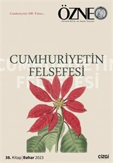 Özne 38. Kitap Cumhuriyetin Felsefesi