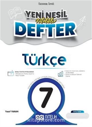 7.Sınıf Türkçe Yeni Nesil Nitelikli Defter