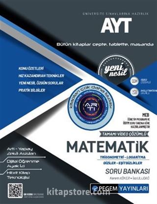 AYT Matematik Trigonometri-Logaritma-Diziler-Eşitsizlikler Soru Bankası