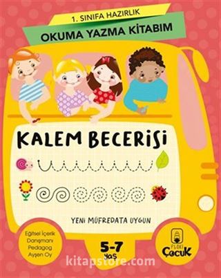 1. Sınıfa Hazırlık Okuma Kitabım Kalem Becerisi