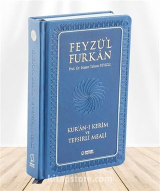 Feyzü'l Furkan Kur'an-ı Kerîm ve Tefsirli Meali, Orta Boy - Mushaf ve Meal - Ciltli (Lacivert)