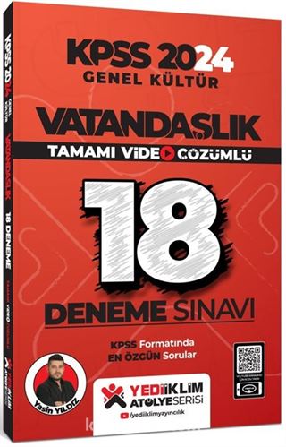 2024 KPSS Genel Kültür Vatandaşlık Tamamı Video Çözümlü 18 Deneme Sınavı