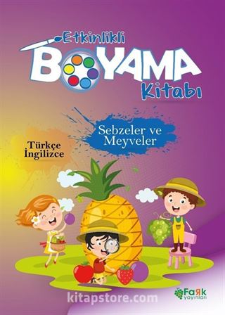 Etkinlikli Boyama Kitabı Sebzeler Ve Meyveler