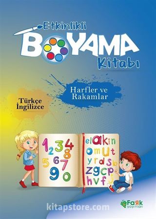 Etkinlikli Boyama Kitabı Harfler Ve Rakamlar