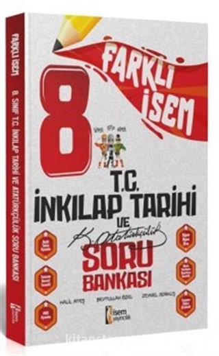 2024 Farklı İsem 8. Sınıf T. C. İnkılap Tarihi ve Atatürkçülük Soru Bankası