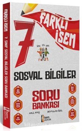 2024 7. Sınıf Farklı İsem Sosyal Bilgiler Soru Bankası