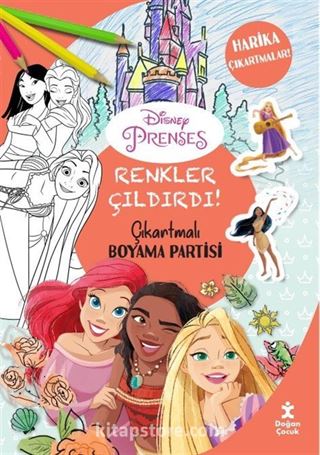 Renkler Çıldırdı- Disney Prenses Çıkartmalı Boyama Partisi