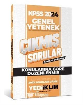 2024 KPSS Lisans Genel Yetenek Konularına Göre Tamamı Çözümlü Çıkmış Sorular