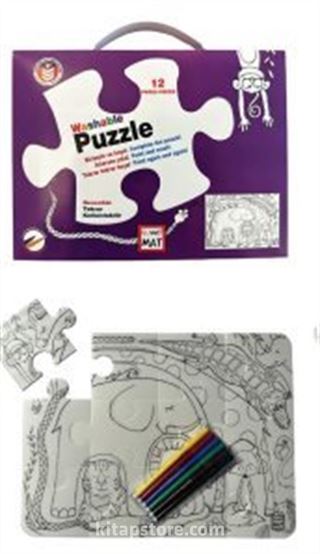 Funny Mat Washable Puzzle - Sevimli Dostlar