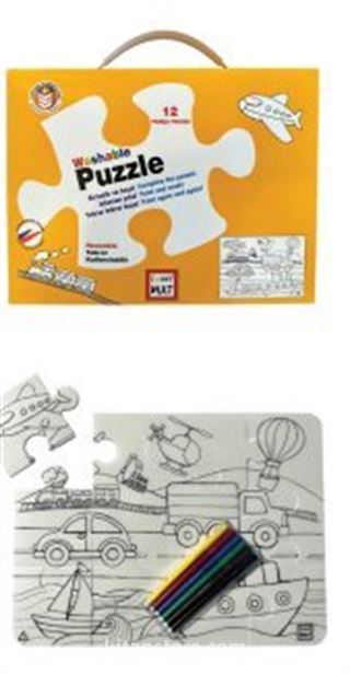 Funny Mat Washable Puzzle - Taşıtlar