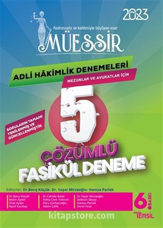 Müessir Adli Hakimlik Denemeleri- 2023 Çözümlü 5 Deneme