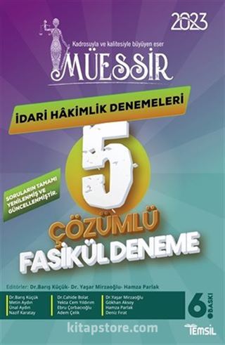 Müessir İdari Hakimlik Denemeleri- 2023 Çözümlü 5 Deneme